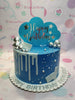 This custom designed cake is perfect for any Dad, Brother, Lolo, Tatay, Papa, or Tito and is sure to bring a smile to their face! Decorated with stars, blue, silver and balls, this cake also features a money pull-out design to add a unique touch. A perfect choice for Father's Day, birthdays, or any other special occasion.