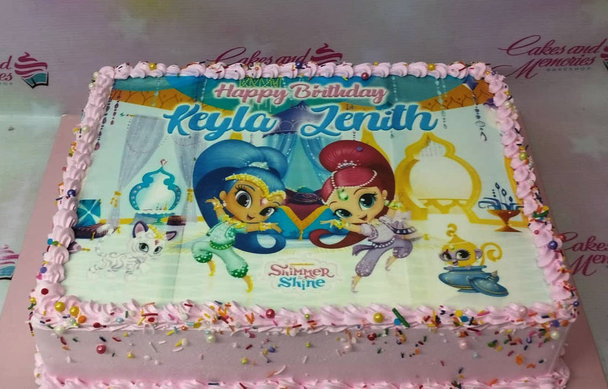 Shimmer and Shine Cake - 5401 – Cakes and Memories Bakeshop