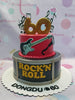 Party, Novelty

This beautiful custom decorated cake is perfect for any music lover. It features a realistic electric guitar, musical notes, and colorful chords all against a red background. It even has drums and guitars to give it a rock band vibe. Perfect for any special occasion or party, this high-quality cake will not disappoint.