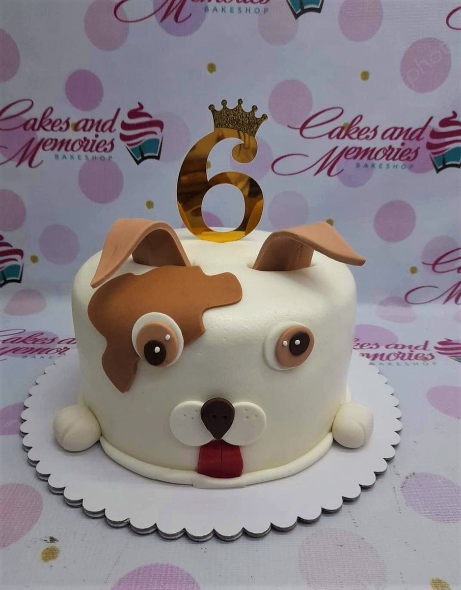 Fondant cake dog sale