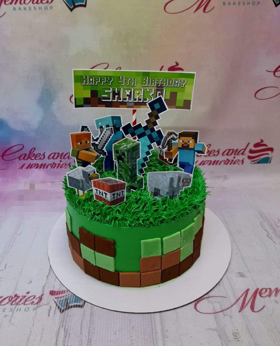 Cakes Merylin - Muito lindo esse bolo. #minecraft