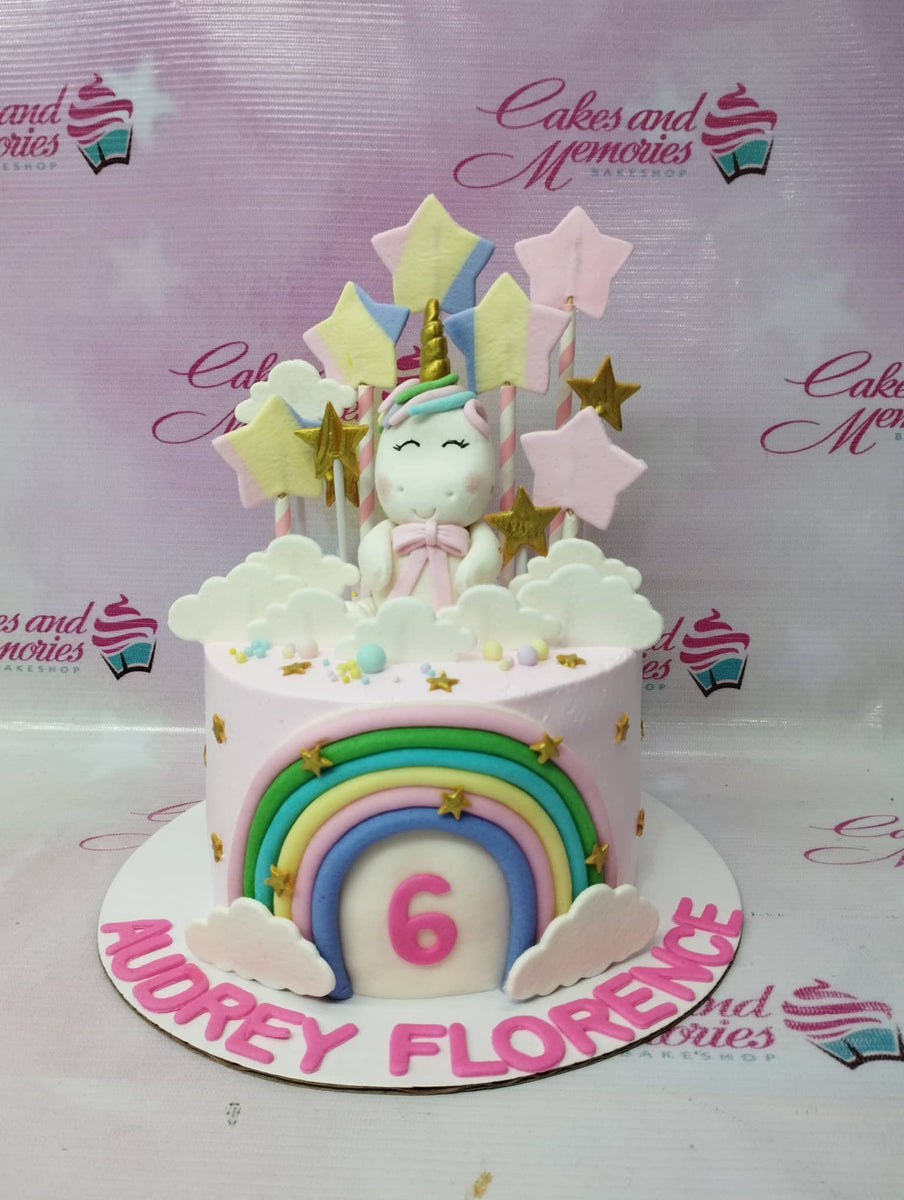 Scenic Cake Mickey Mouse Minnie Bing Rainbow Unicorn Fake Cake Birth  Baptism -  Singapore