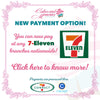 Pay at any 7-Eleven branches nationwide! - Cakes and Memories Bakeshop
