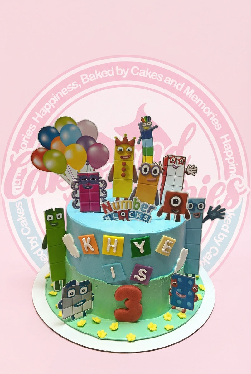 Number Blocks Cake - 1105 – Cakes and Memories Bakeshop