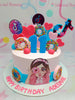 Tiktok Cake, pink, blue, girl, tiktoker, lady, donuts,1 Layer, 1 tier, 1layer, 1tier, P250delivery,Birthday Cakes, Black, Children, Customized Cakes, drip, Dripping, Kid, kids,  , social media, tik tok, Uploaded-Sept-2024