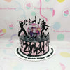 Introducing our vibrant Zumba Cake, beautifully adorned in shades of pink and black, perfect for dance enthusiasts and fitness lovers alike. This stunning 1-tier drip cake features playful printout toppers that celebrate cardio and exercise, making it an ideal treat for lolo and lola at any workout-themed gathering.