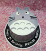 A charming Totoro cake featuring soft gray icing and adorable cute whiskers, perfect for a 1st birthday celebration for Denzel Reaves. Crafted in honor of the beloved Ghibli studio anime, this one-tier design captures the essence of my neighbor Totoro.