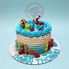 Custom buttercream Under the Sea cake, featuring 