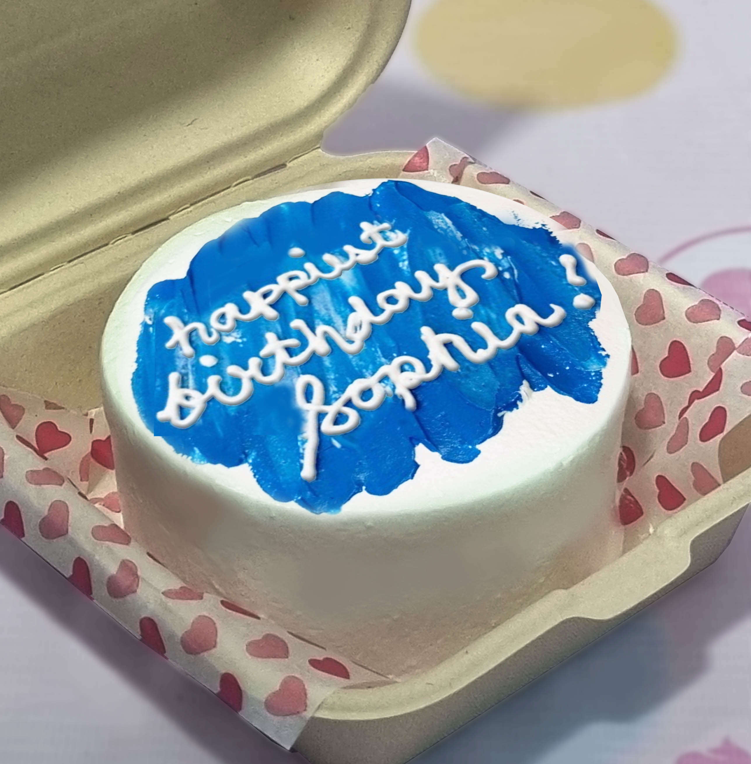 Blue Bento Cake