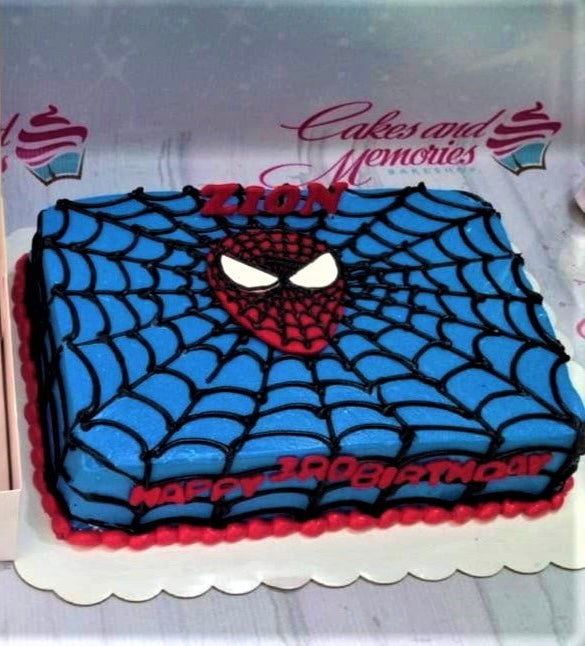 Spiderman and Cars Design Cake – Creme Castle