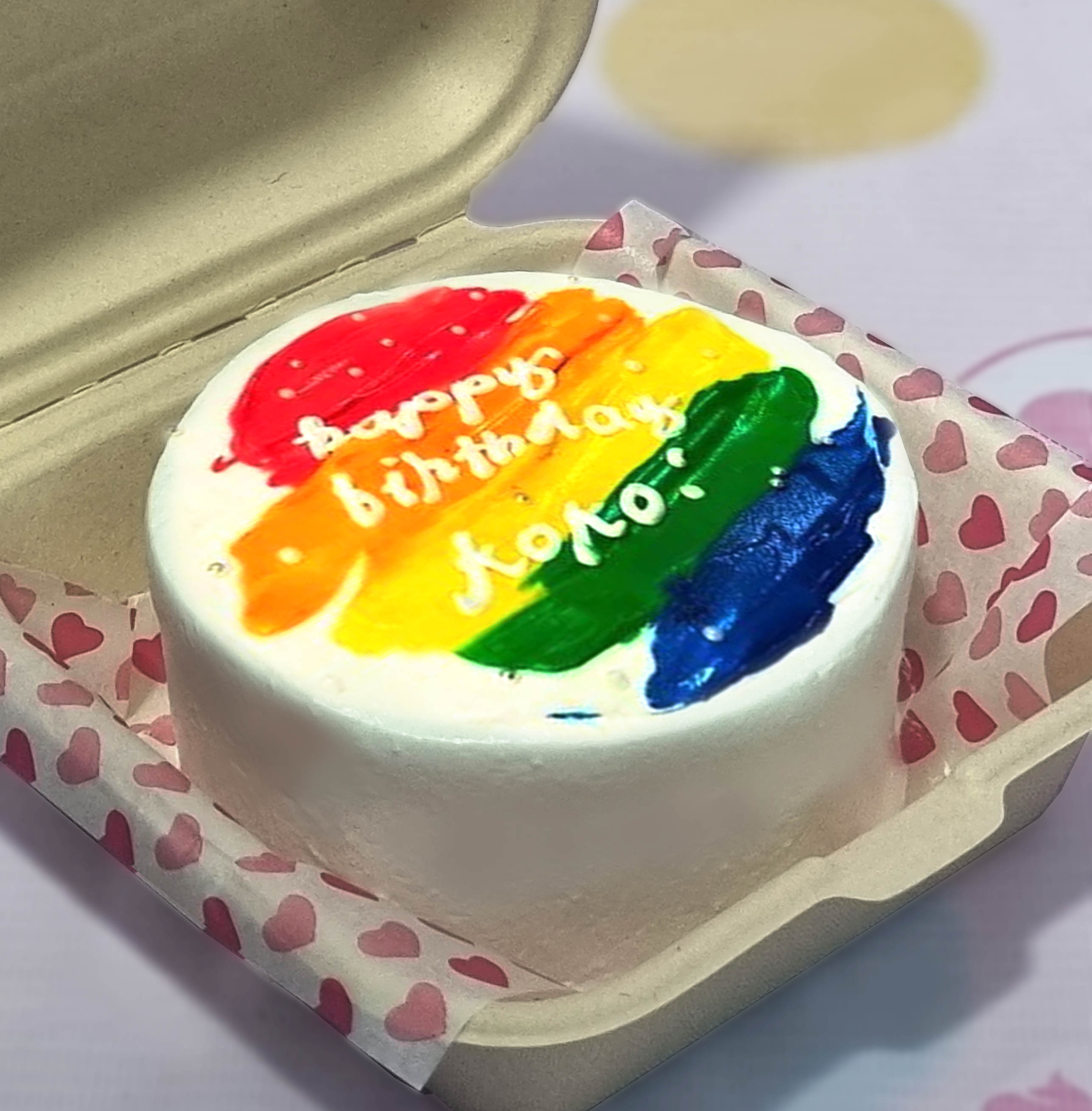 Rainbow Bento Cake