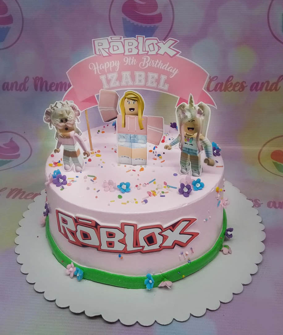 Delicious Roblox Girls Cake for Birthday Parties