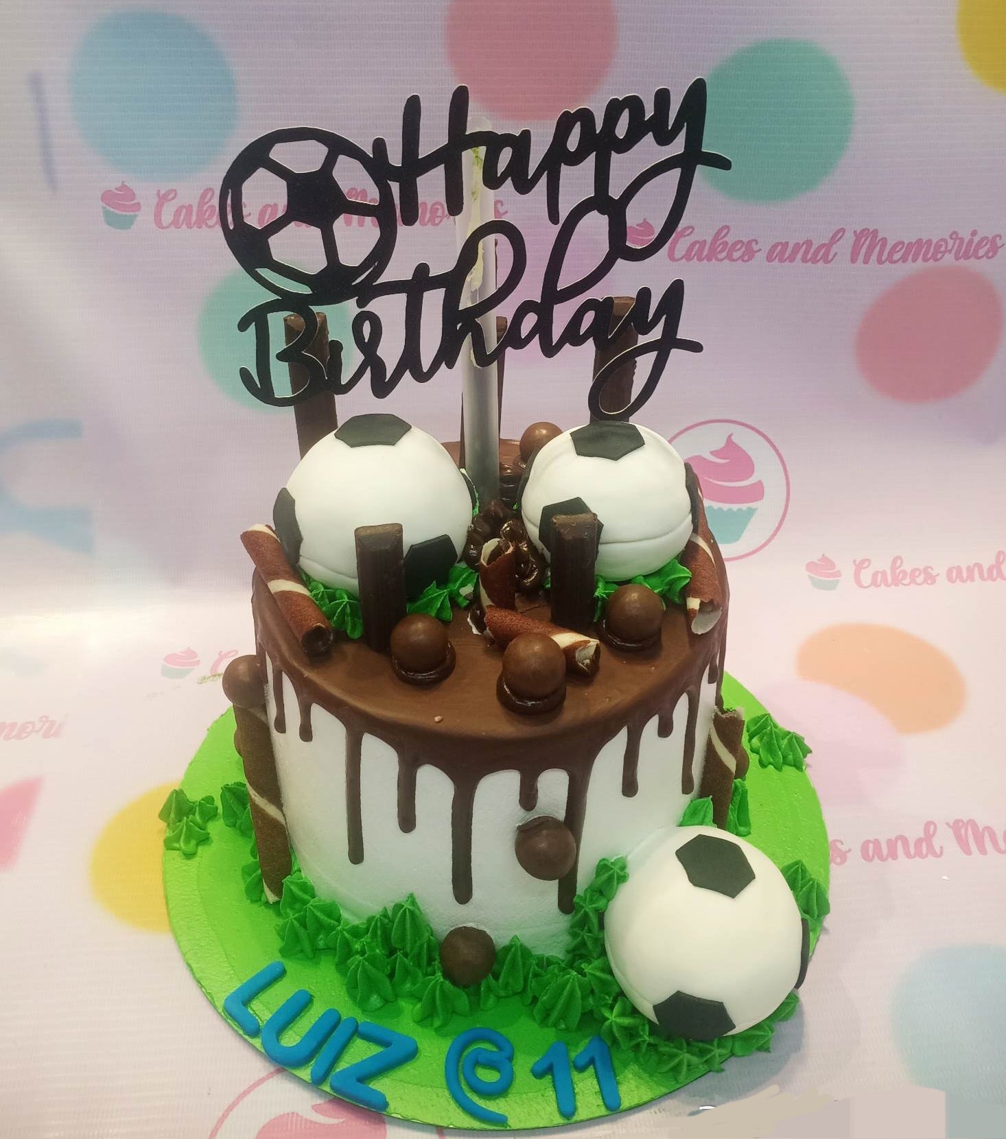 1 tier, 1layer, 1tier, Birthday Cakes, Brother, brown, Children, Customized Cakes, Dad, Dripping, football, Gentleman, Gentlemen, grass, green, guy, Kid, kids, kuya, Male, Man, Men,  soccer ball  1 Layer, sports, Tatay, Tito, Uploaded-April-2023