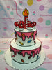 character

This custom cartoon cake is perfect for any birthday celebration! It features a white base, with pink dripping and a cartoon character from your favorite tv show in the centre. The cake is decorated with cherries, apples, candles and colorful sprinkles for a truly special presentation. Each cake is customized for the perfect birthday treat!