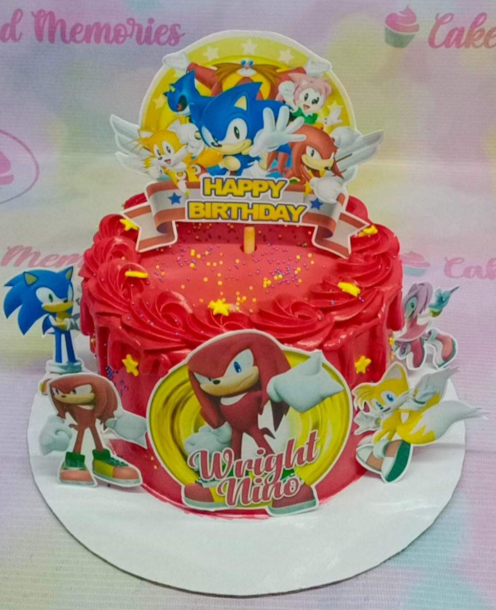 1 Layer, 1 tier, 1layer, 1tier, Knuckles, New04,  Red, Sonic, Tails