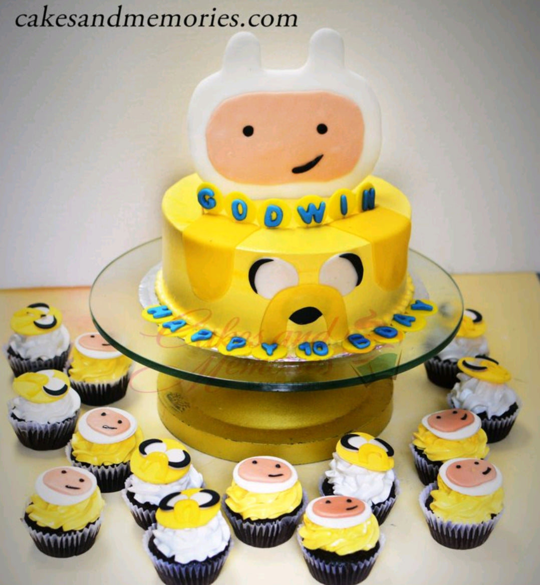 Adventuretime With Finn & Jake Birthday Cake - CakeCentral.com