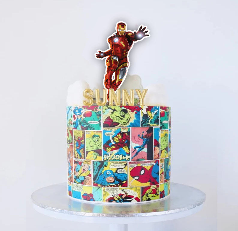 Avengers Cake Topper Acrylic Avengers Cake Topper Superhero Cake Decoration  | eBay