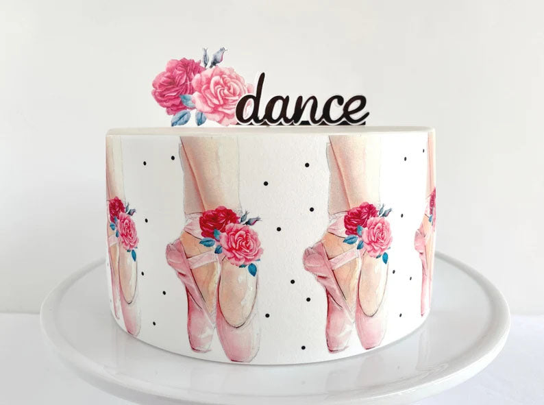 Simple Ballet Cake