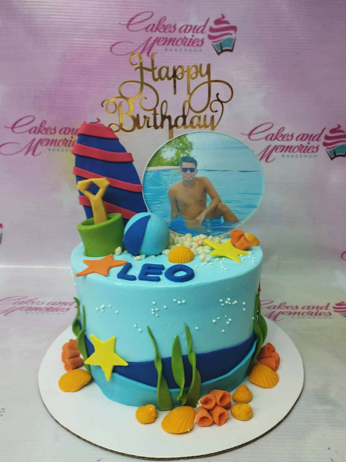 Sea Beach Theme Cake| Ocean Cake| Island Cake| Sea Side Birthday Cake  Ideas| Whipped Cream Cake - YouTube