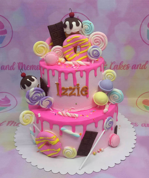 How to Make a Candyland Cake from Cookies Cupcakes and Cardio - YouTube