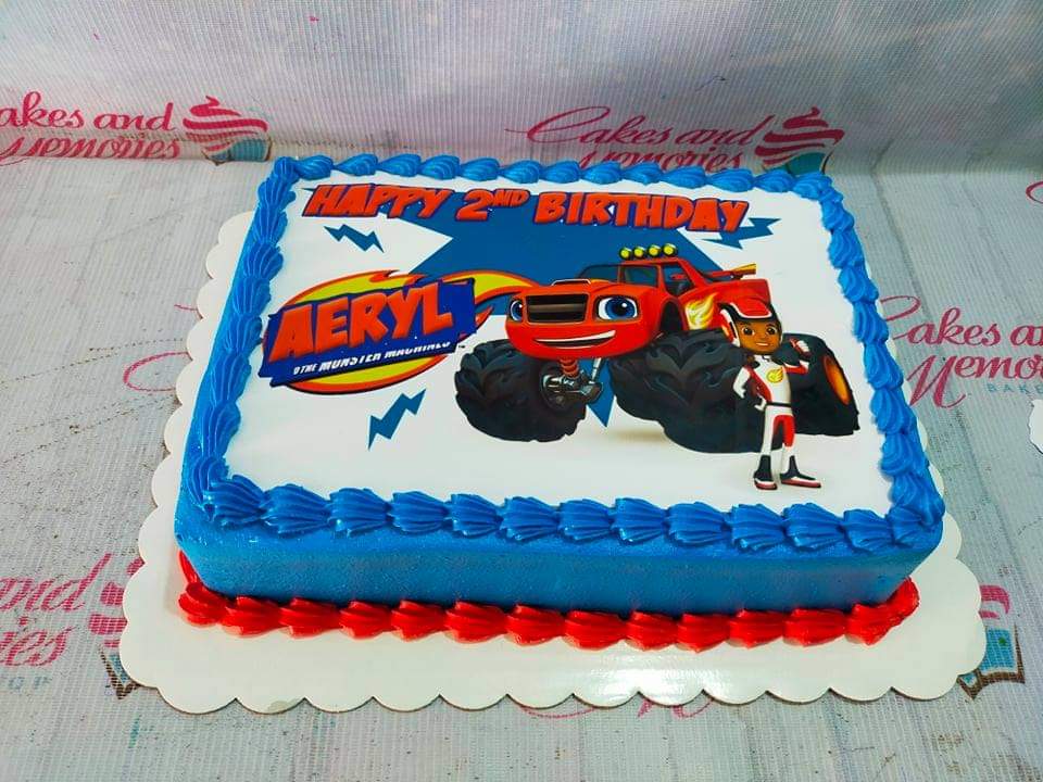 Blaze and the Monster Machines Personalised Edible Cake Topper