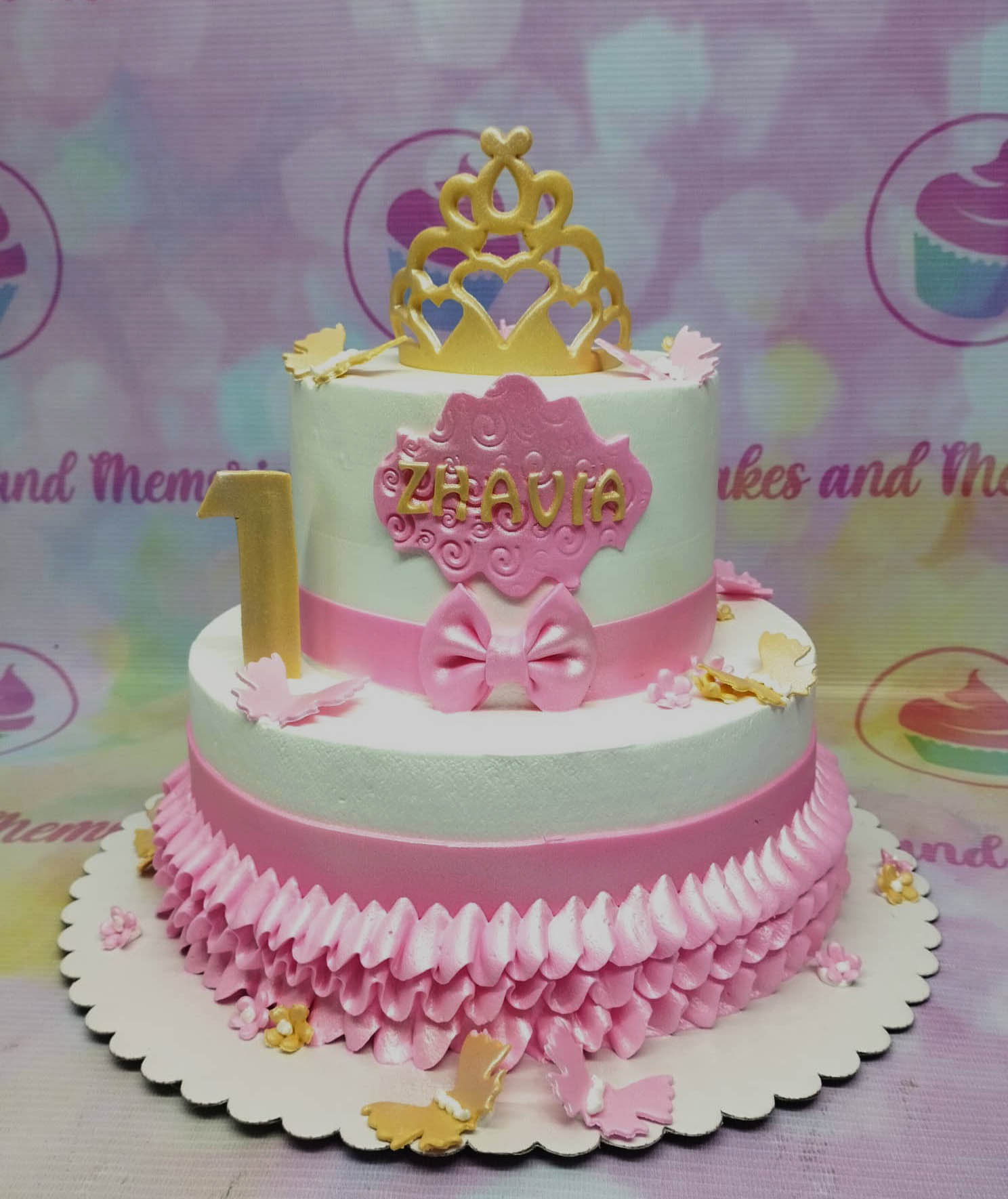 3 tier princess cake - Cakey Goodness
