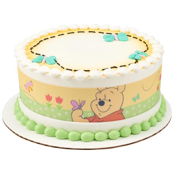 1 layer, 1 tier, 1layer, 1tier, Birthday Cakes, Cake Wrap, cakewrap, Children, Customized Cakes, Edible Photo, Green, kids, Orange,  Rush Orders, RushOrders, Winnie the Pooh, Yellow