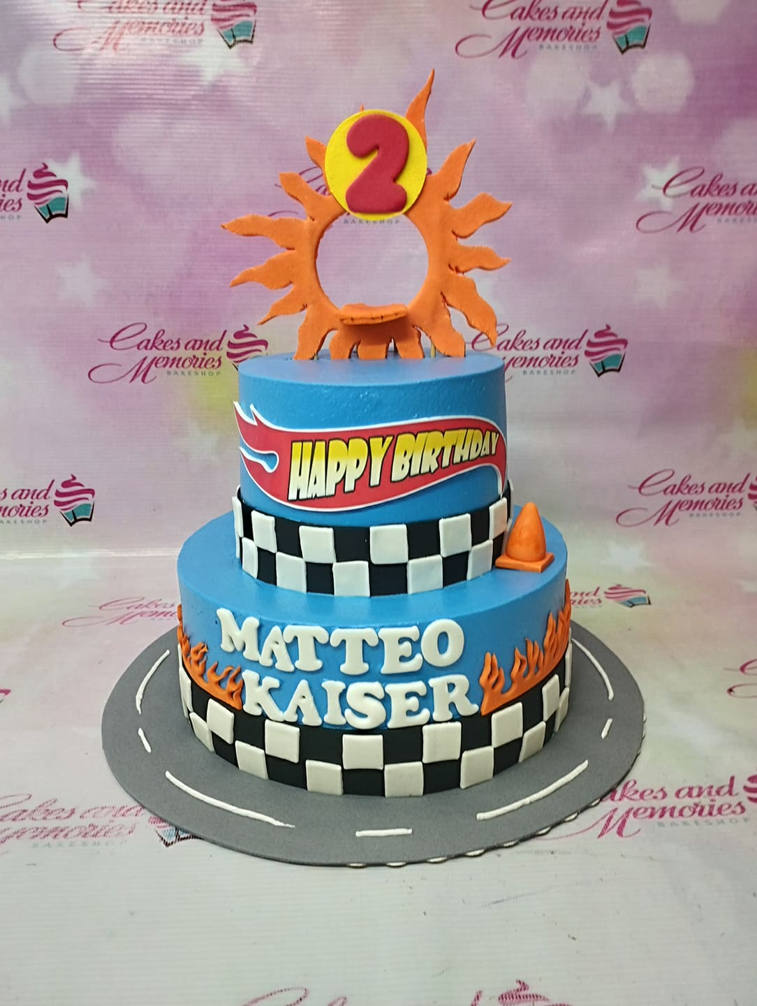 Hot Wheels Party Round Edible Cake Image 160mm | Party World