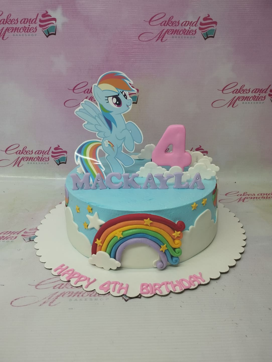 Rainbow Dash Birthday Cake 🌈🎉 “Everyday holds new magic” -Happy Monday!  To place an order WhatsApp: 0726530607 🎂 | Instagram