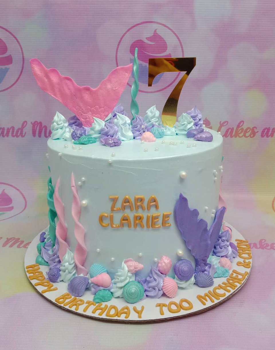 Superb Little Mermaid 3rd Birthday Cake - Between The Pages Blog