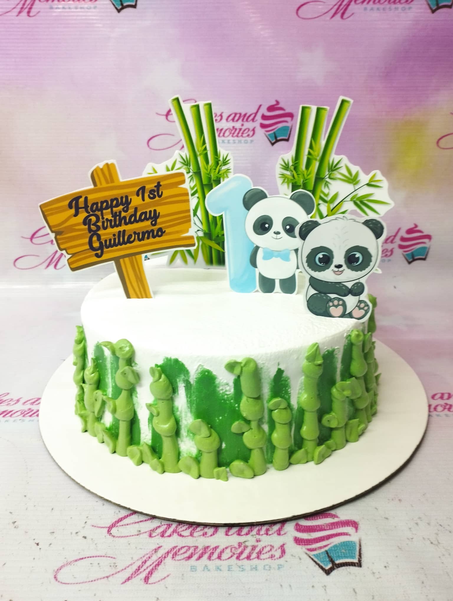 Cute Panda Birthday Wish Cake with Name Edit - Best Wishes Birthday Wishes  With Name