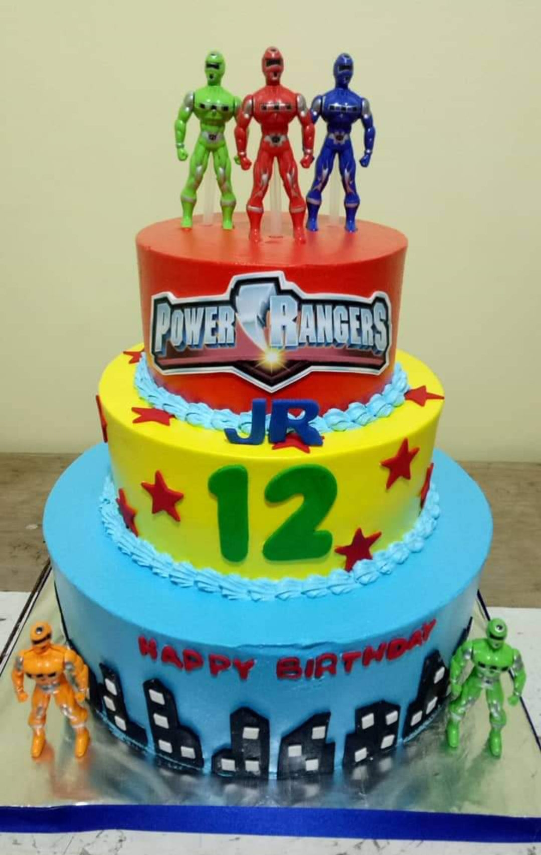 Lukhona's Birthday Cake + Package Power Ranger Cup - Angies Cakes