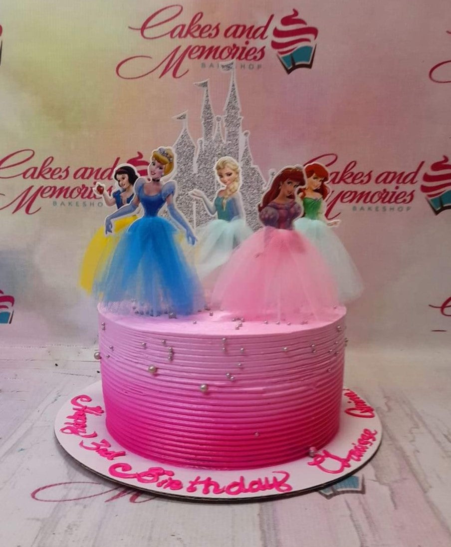 My Princess Cartoon - Kids Birthday Cake, Same Day Delivery in Singapore –  TheJellyHearts