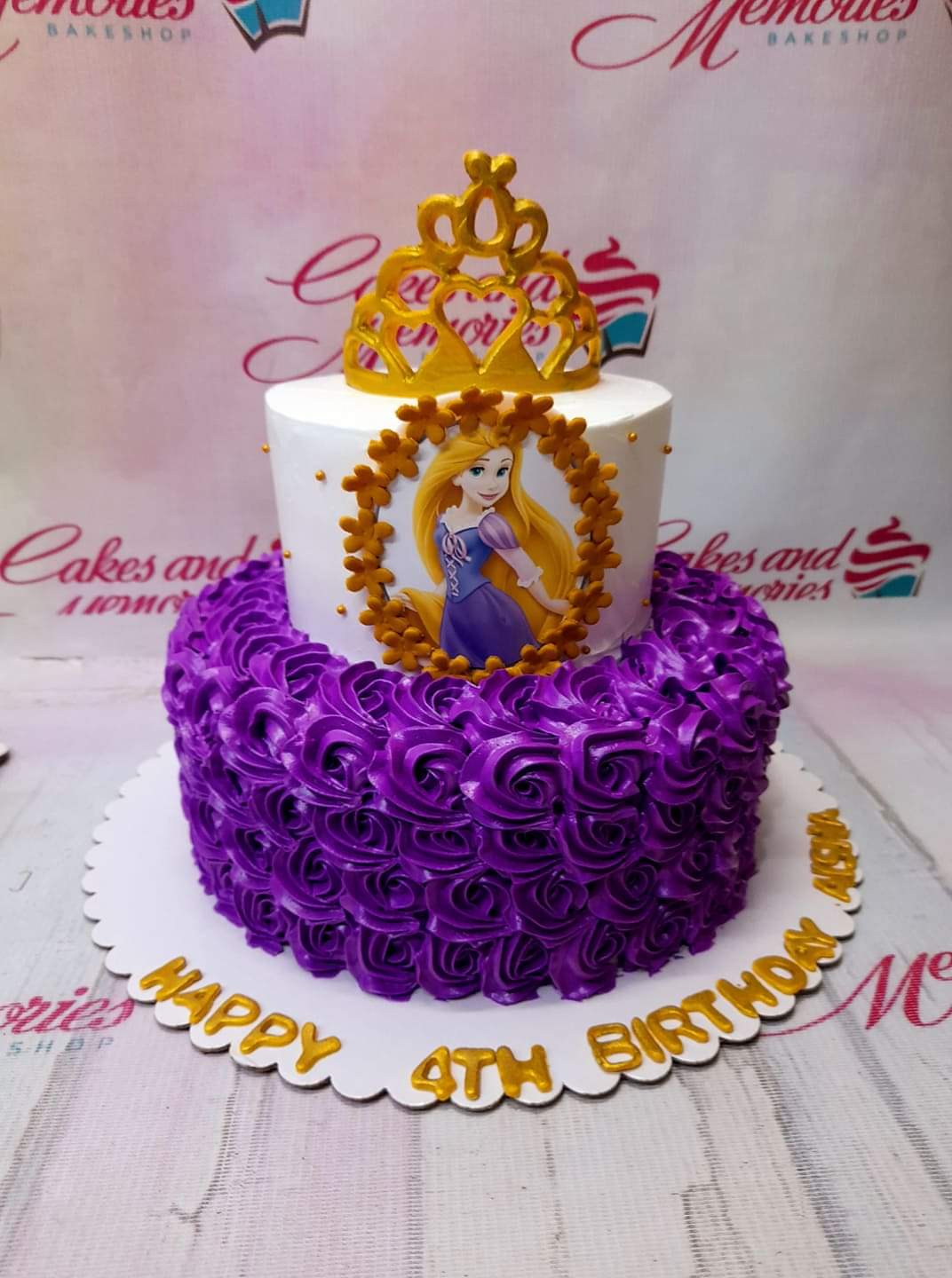 2-Tier Rapunzel Cake – Sei Pâtisserie