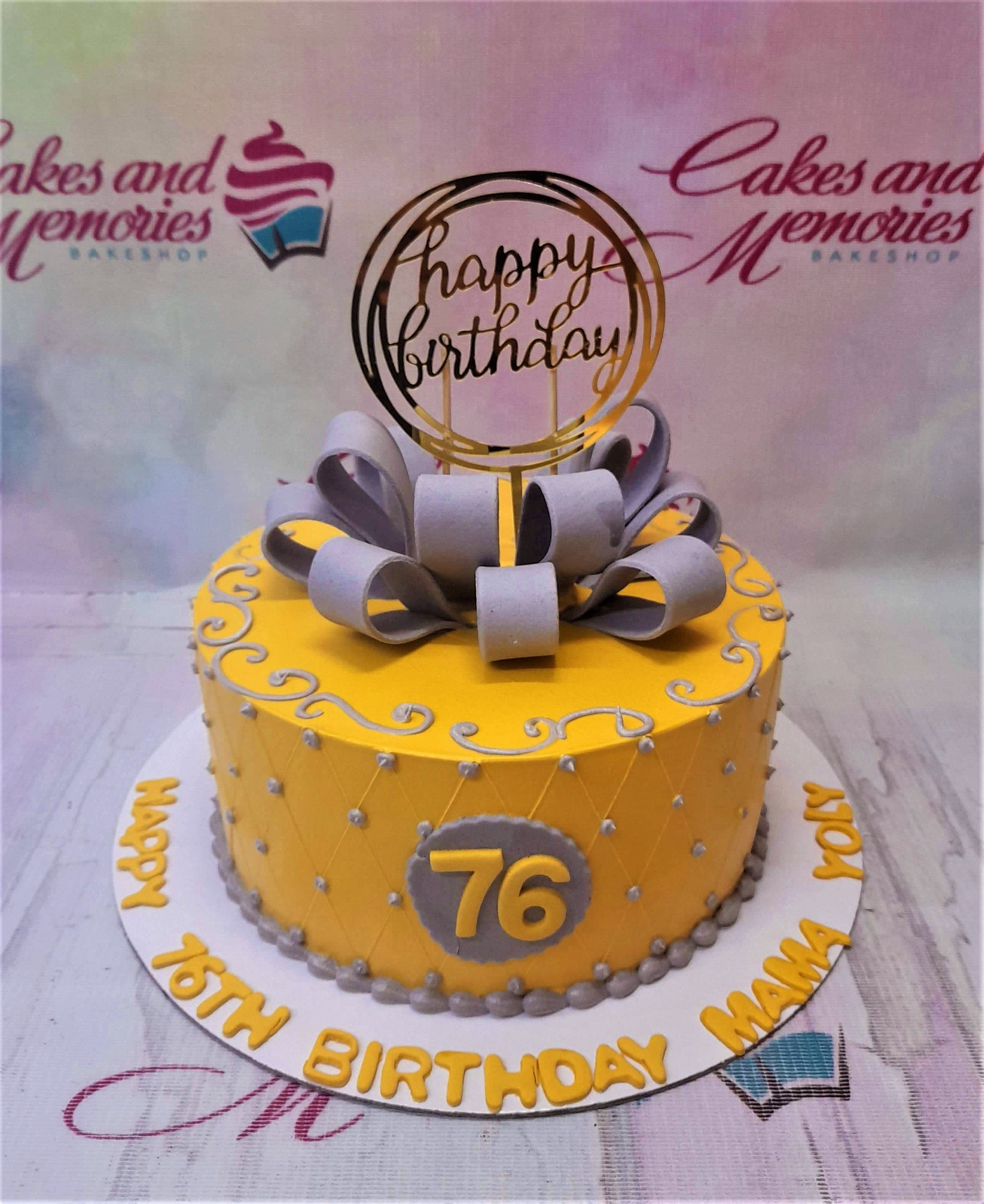 Birthday Cake 76 - Aggie's Bakery & Cake Shop
