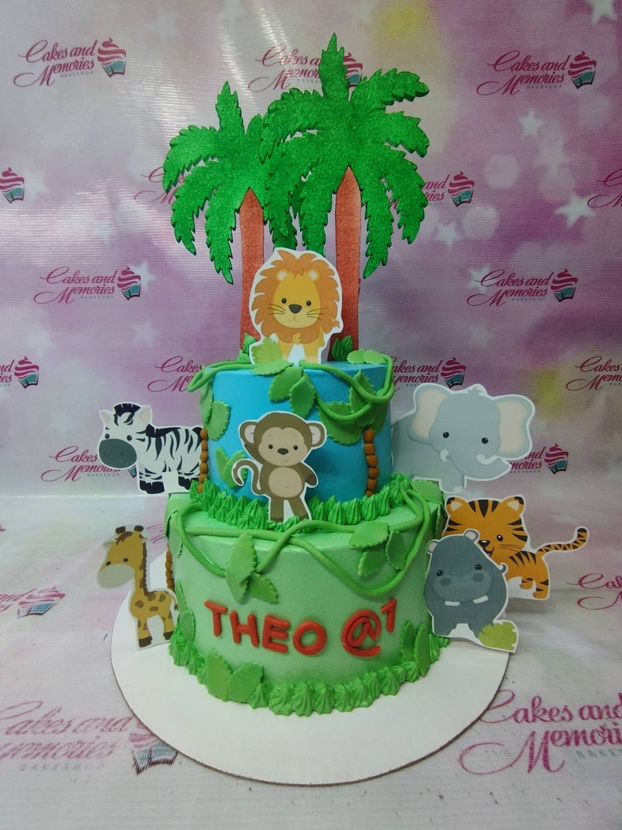 Safari Cake 2239 Cakes And Memories Bakeshop