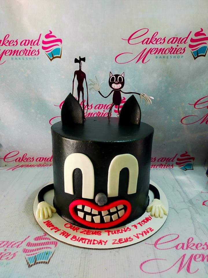 Jamie's Cake Decorating - Bendy and the ink machine cake for Reese's  Birthday | Facebook