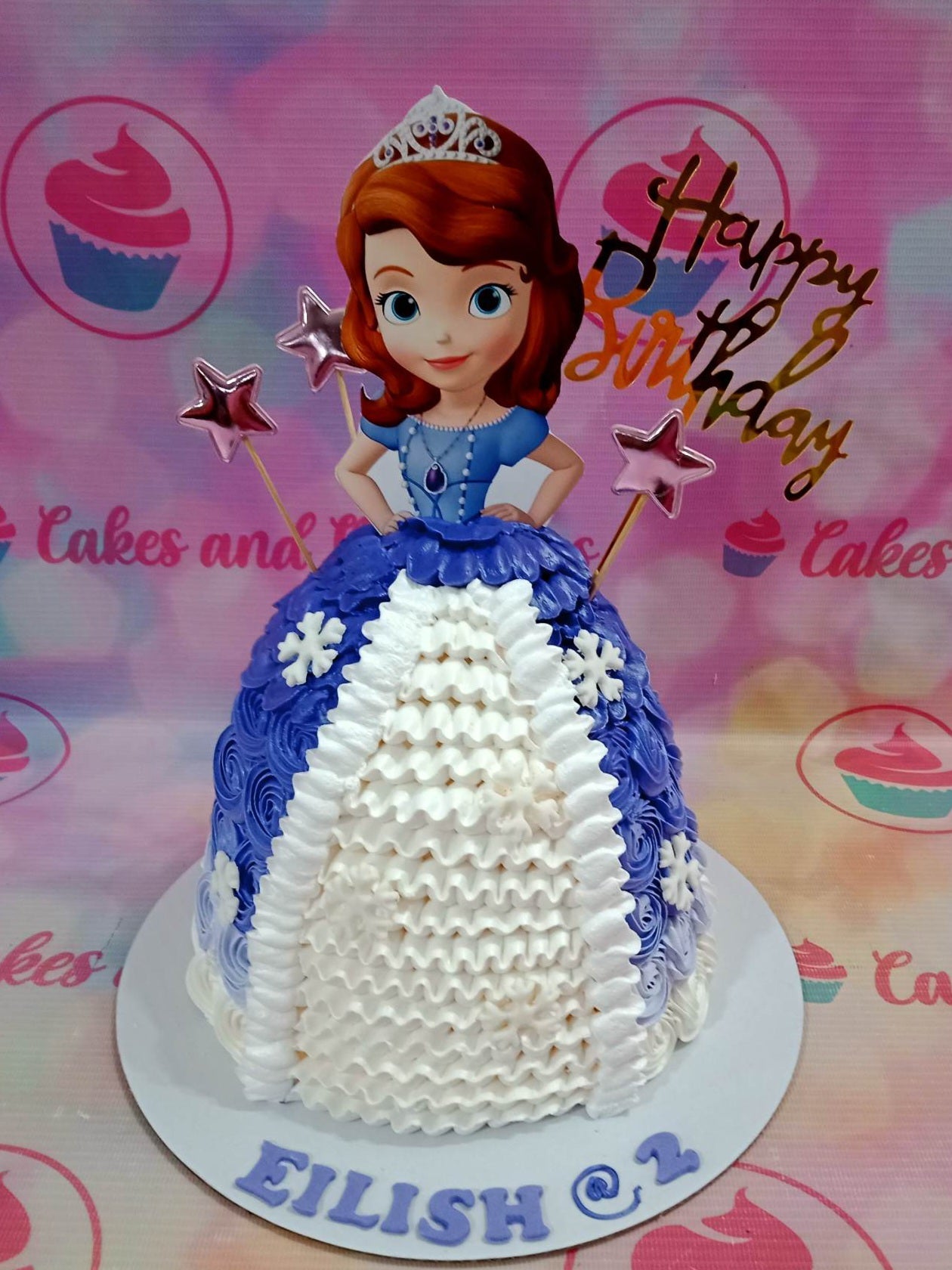 princess sofia dress cake Princess Sofia Cake Topper: Birthday Party Decoration