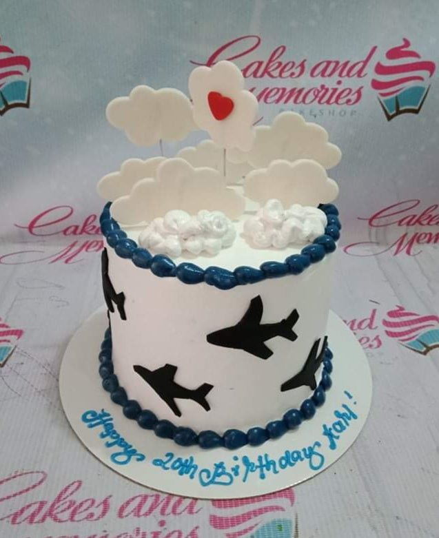 Airplane Fondant Cake- Order Online Airplane Fondant Cake @ Flavoursguru