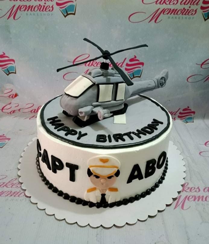 Police Helicopter Cake