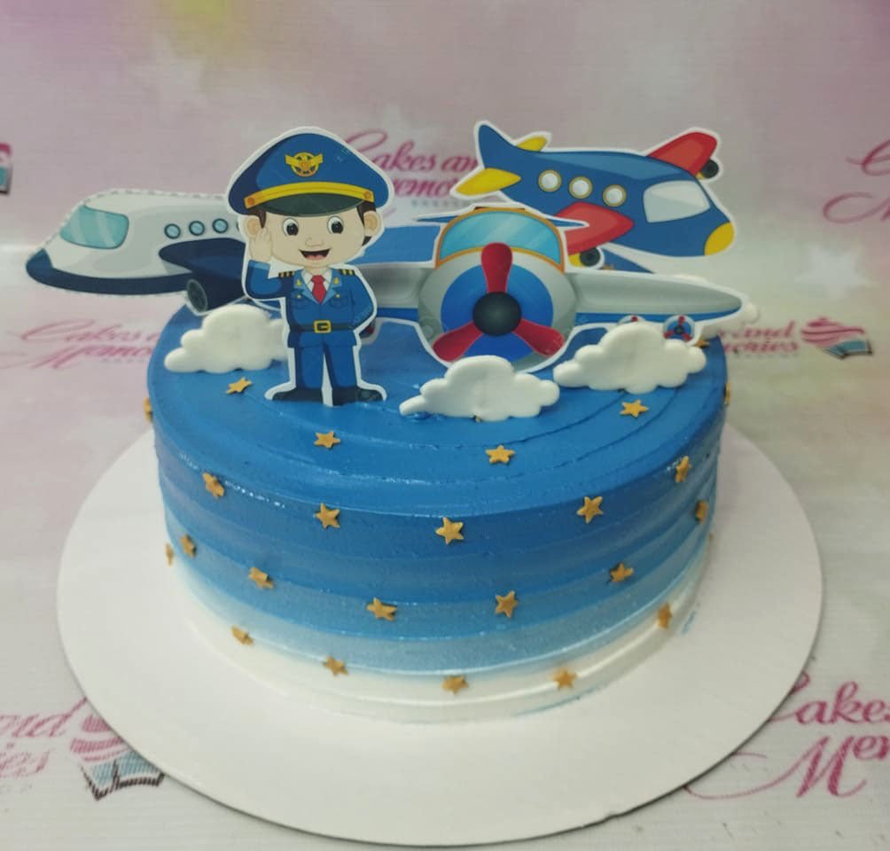 Aeroplane cake for a colleague who is leaving to become a pilot! : r/Baking