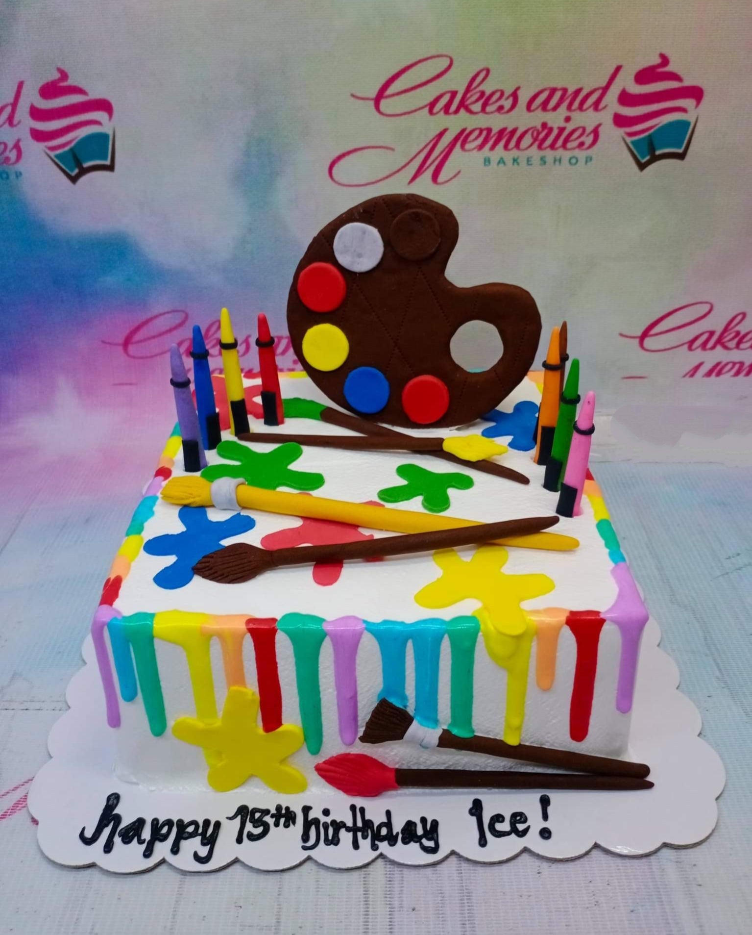 Artist Palette Cake | Birthday Cakes | The Cake Store