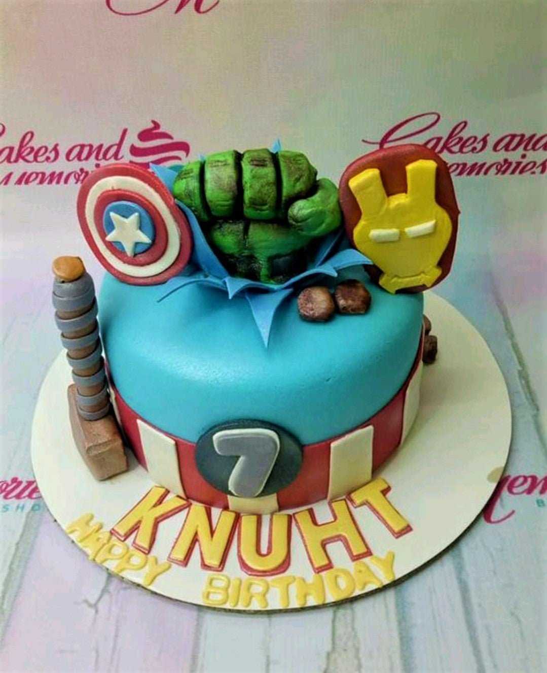 Avengers Cake - 1103 – Cakes and Memories Bakeshop