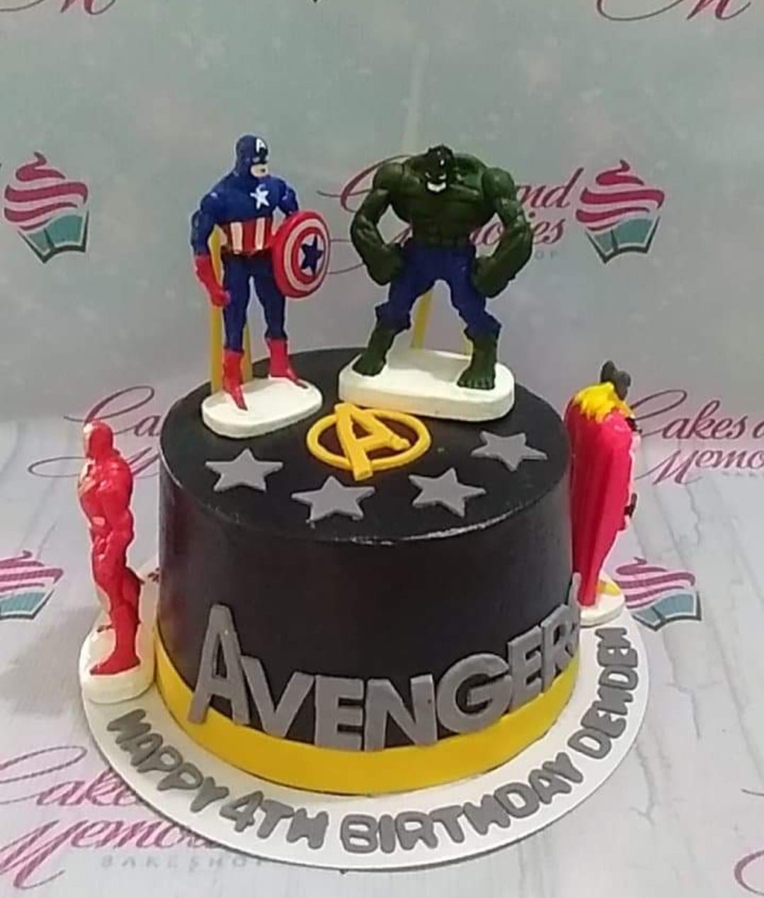 This Amazing Captain Marvel Cake Glows - Between The Pages Blog