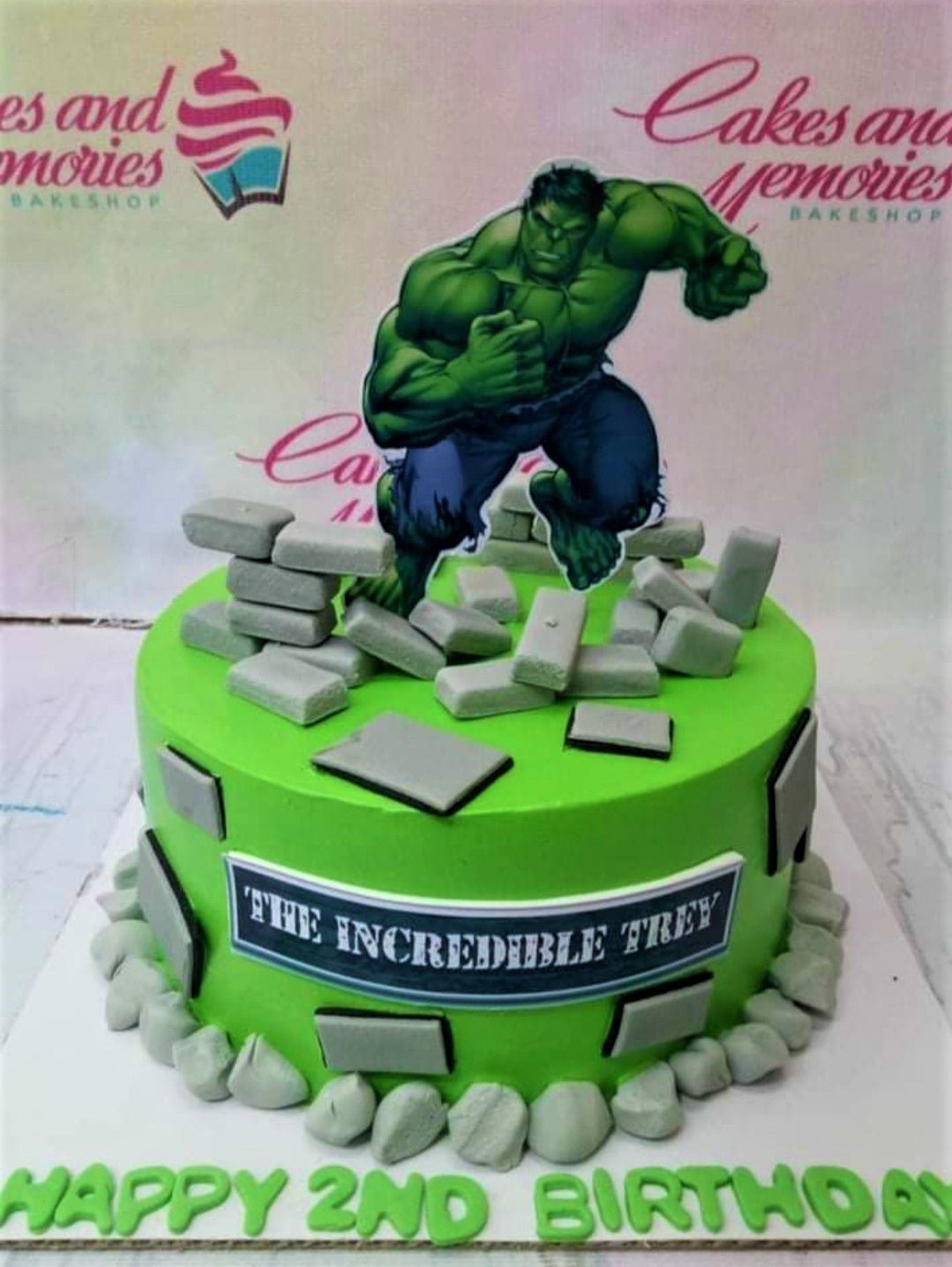 Hulk® and Spider Man® Image Cake - The Cupcake Delivers