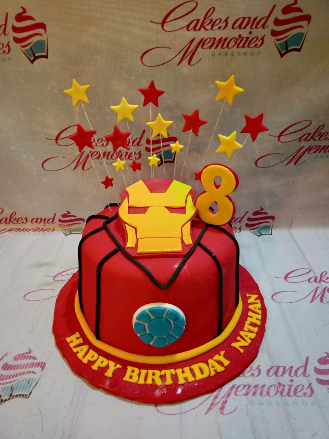 Iron Man SuperMan and SpiderMan Birthday Cake by ThePetiteShop on DeviantArt