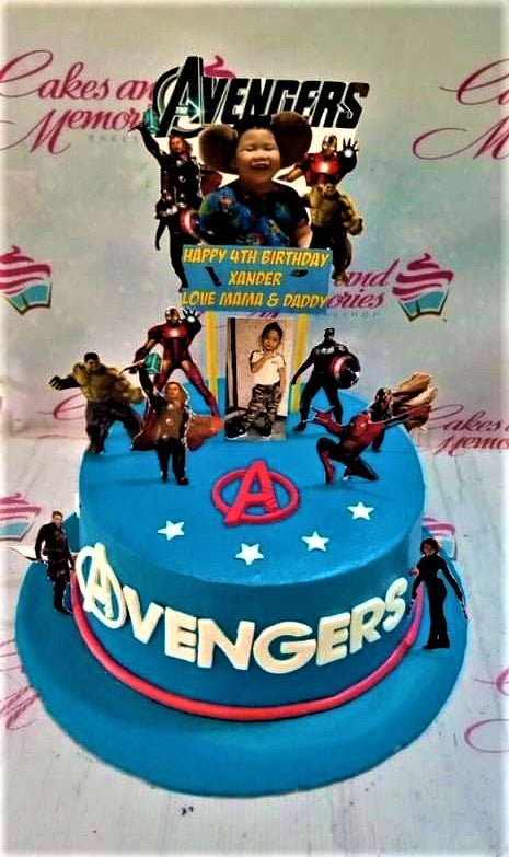 Customised Cake (Avengers), Food & Drinks, Homemade Bakes on Carousell