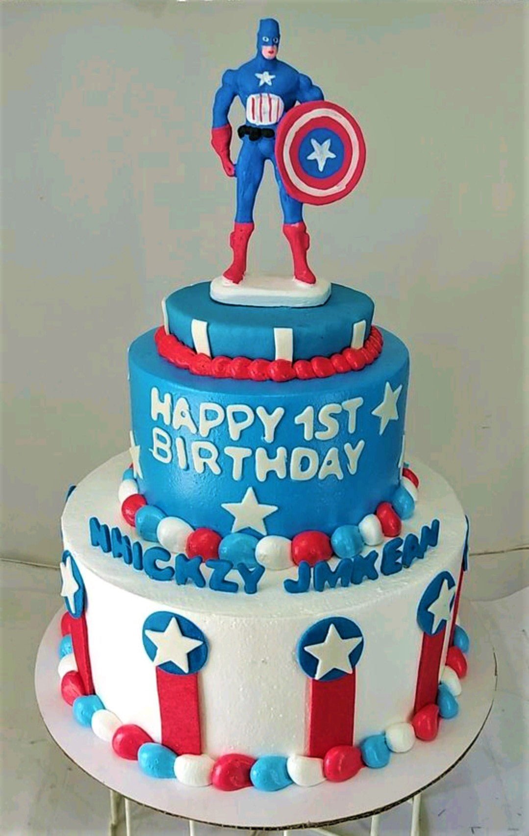 baby captain america cake | Little 