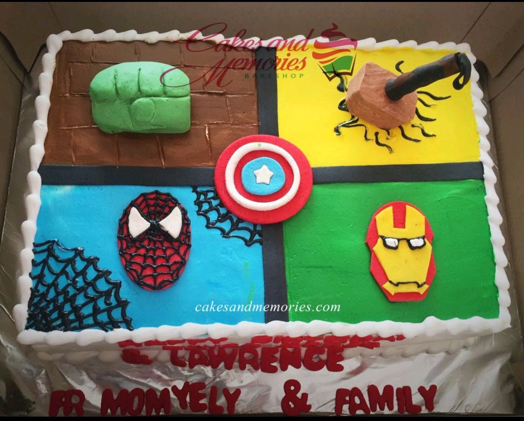 Superhero cake...Superman, Batman, Spider-Man, and Hulk #sheetcake  #superherocake | Superhero birthday cake, Avengers birthday cakes, Birthday  sheet cakes