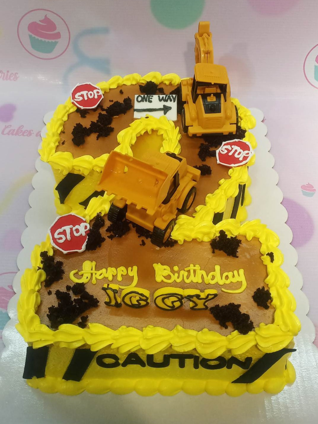Construction Vehicle Excavator Birthday Party | Construction Birthday Cake  Topper - Cake Decorating Supplies - Aliexpress